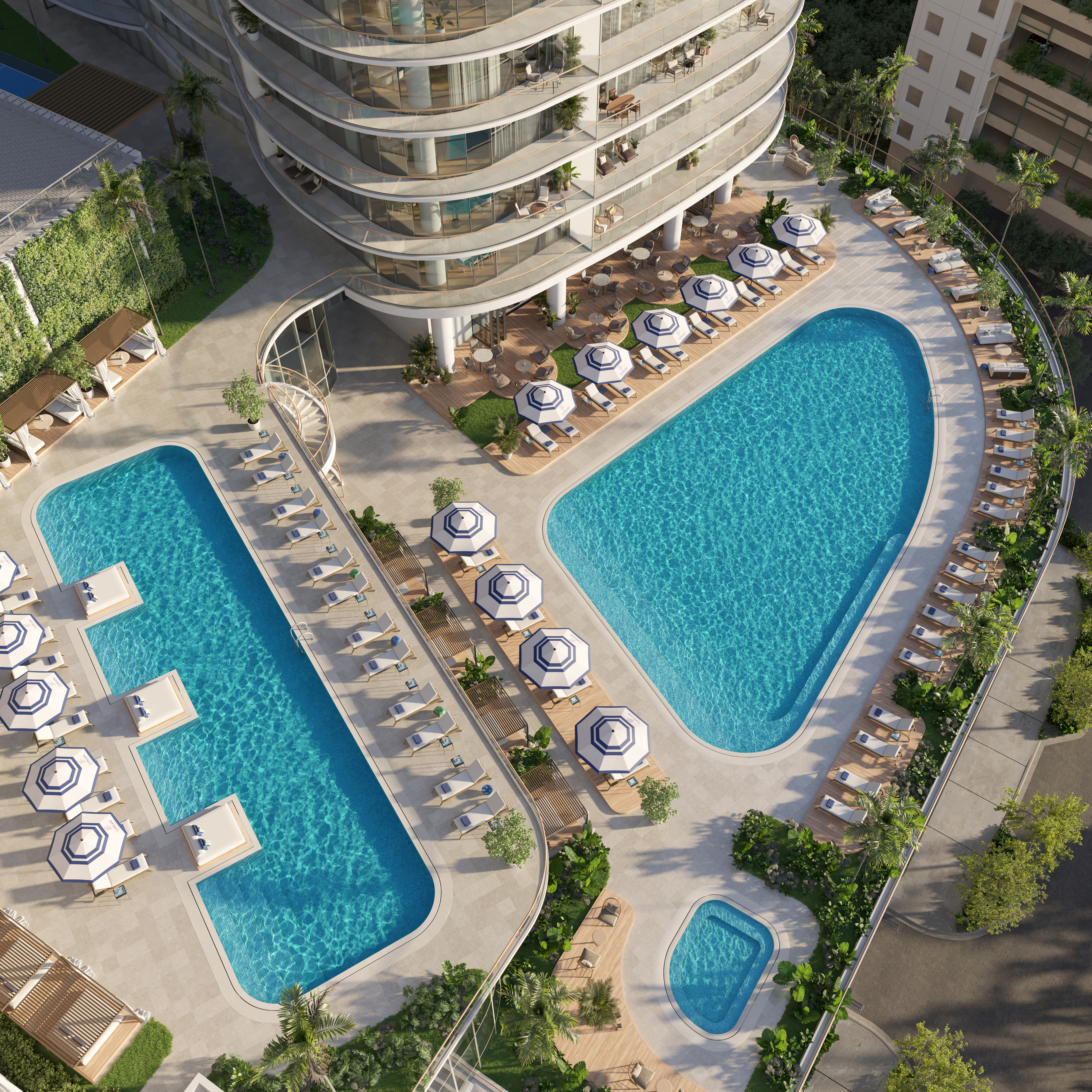 Cipriani Residences Miami - Chatburn Living - Aerial Pool
